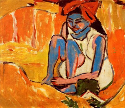 La ragazza blu al sole da Ernst Ludwig Kirchner